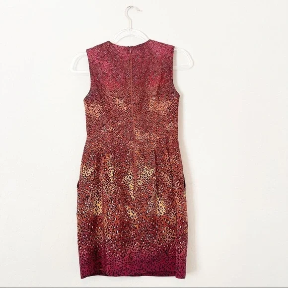 Nanette Lepore Women's Firefly Satin Mini Dress Cocktail Pockets Sleeveless 0 - Picture 7 of 7